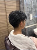メンズセンターパートツーブロックさわやかモテ髪