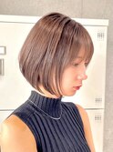 30代40代大人女性/前髪ありショートボブ/ショートヘア/髪質改善