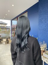 アトリエメロウ(atelier MELLOW) ブリーチなしブルーブラック/ブルージュ/ネイビーブルー