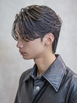 小久保styleフェザーパーマフェザーショートグレーエンドカラー