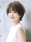 ★グレージュデザインカラーハッシュカットツートンカラーボブ