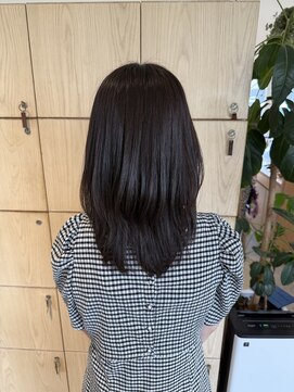 アドラーブル 万代店 (adorable) 大人美人オリーブグレージュカラーレイヤースタイル