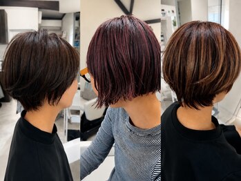 K&K beauty salonの写真/【大人ショート×似合わせイメチェンカラー】360℃綺麗なシルエットで首元スッキリ♪雰囲気も明るくみえる!