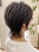 トップヘアー ガーデンヴィラ 安城(Garden Villa) 安城くびれショートネオウルフカットベージュカラー大人ショート