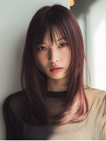 ダル 渋谷/表参道(DAL.)&nbsp;ボルドーカラー/艶カラー/レイヤーカット/顔周りレイヤー
