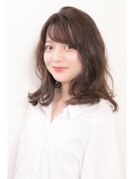 矢島美容室 荻窪店 30代重めミディアムロング★寝癖も活かせる!!ゆるふわパーマ