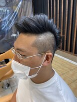 クオリス 上板橋店(QUALIS) アシメかきあげツーブロスタイル