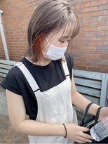 バディヘア スパ(BUDDY HAIR SPA) ボブ×インナーカラーオレンジ