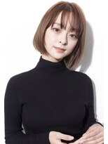 グランアージュ 柏西口店(grandage)&nbsp;【柏】耳掛け/厚め前髪ベージュ大人かわいいナチュラルボブ g