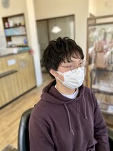 バーバー波打チギワ&nbsp;ナチュラルショートマッシュ