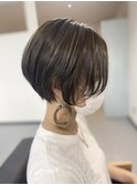 ショート×ハイライト×オリーブアッシュ★