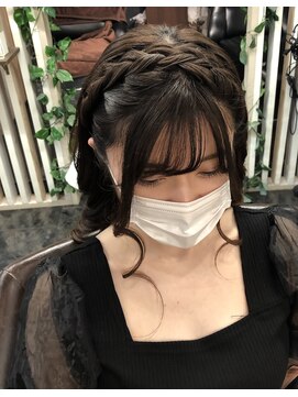 オプ アート(Op Art) 編み込みカチューシャ