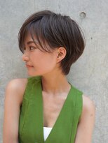 大人かわいい10代20代30代ショードボブ丸みショート