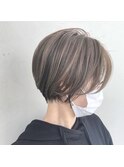 ショートヘア/くびれショート/ハンサムショート/ハイライト/博多