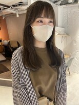 コフィー バイ メルト 吉祥寺(cofy by melt)&nbsp;【松本咲花】オリーブベージュ韓国風くびれヘア顔まわりレイヤー