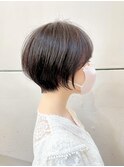 大人可愛い束感 耳掛けひし形小顔丸みショートヘア【近藤】横浜