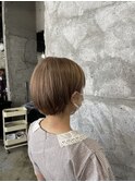 #クールショート#前髪#イメチェン#ピンクベージュ#髪質改善