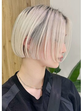 ディーン 栄店(DEAN) ミルクティーベージュダブルカラーインナーカラーケアブリーチ