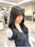 くびれヘア/顔まわりカット/グレーベージュ