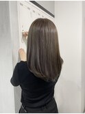 ブリーチ無し×ほんのりオリーブベージュ