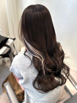 ユーフォリア 渋谷グランデ(Euphoria SHIBUYA GRANDE) インナーカラー　エクステ　韓国ヘア　艶カラー　ベージュカラー