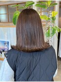外ハネボブ×アッシュベージュ.