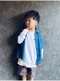 Cafe&Barber BASE×小学1年生入学式ヘアー