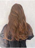 くびレイヤー美髪レイヤーロンググレーベージュ_ba484611