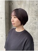 ショートボブスタイル　縮毛矯正　用賀　二子玉川