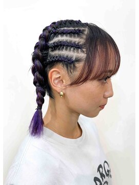 ラブ ロック Love' Lock コーンロウ・ブレイズ・松崎綺・エクステ