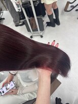 ハピネス 梅田茶屋町店(HAPPINESS) ブリーチなしダブルワインレッド