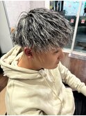 ツイスパ×ホワイトメッシュ
