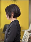 大人ぱっつんボブ＋イルミナカラー＋生コラーゲントリートメント