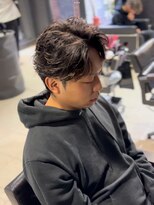 アウル 心斎橋(owl)&nbsp;フェザーパーマ/センターパート/メンズパーマ/刈り上げ