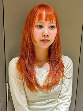 コル サッポロ(col sapporo) 韓国風オン眉ハイレイヤーオレンジ