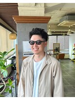 イロプラスソイ(iro + soi)&nbsp;オールバックパーマ！！　　iro+soi オオミダ！！