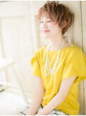 mod's天神/アプリコットオレンジベージュ小顔マッシュパーマa