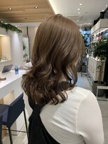 ステアケース 武蔵小杉店(stair:case)&nbsp;コテ巻き風パーマ　ミディアム人気髪型　武蔵小杉