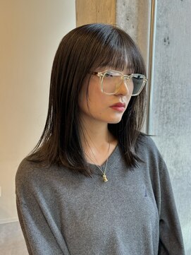 イミ(imi) 大人ボブ/ストレート/グレージュカラー/前髪/髪質改善[登戸