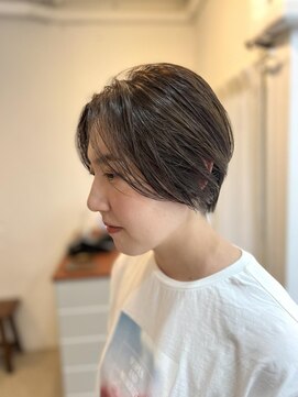 スケール(SCALE) 横顔映えるフィットショート【梅田　髪質改善　韓国風】