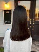 縮毛矯正・ストレート艶めくナチュラルストレート