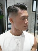 MEN‘S /ハイフェード×サイドパート /短髪 /男髪