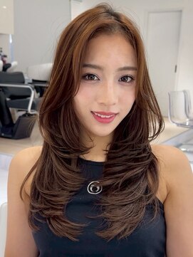 グロウ 恵比寿(grow) 韓国風ミルクティーグレージュカラーベージュブラウン