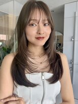 ミンクス渋谷スマートサロン(MINX shibuya smart salon) 【MINX】顔周り似合わせカット+デザインカラーベージュ_渋谷