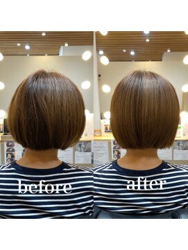 ツヤと髪 クリム(crim) 髪質改善ヘアエステ　ボブ　白髪染め　30代、４０代、２０代