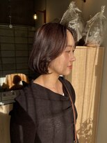 プティリュ(PetitLieu)&nbsp;韓国風顔まわり流し前髪ボブ