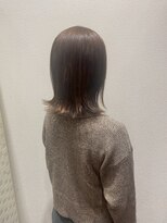 アクセ 顔周りカットくびれヘア似合わせカット抜け感ひし形シルエット