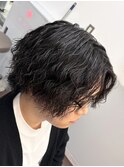 MEN’S HAIR/サーフカール/刈り上げセンターパート/北堀江☆
