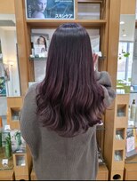 プランタンアヴェダ(printemps AVEDA)&nbsp;深みボルドーレッド×艶ロング