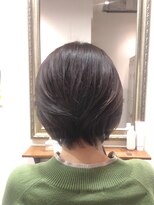 ヘアー グリーン(hair green)&nbsp;40代50代60代/ショートボブ/大人ショート/サラツヤショートボブ
